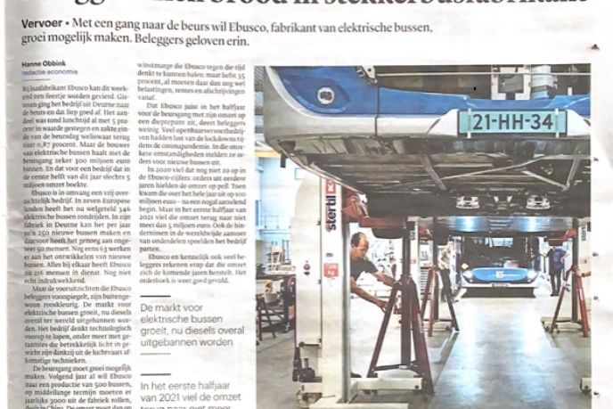 Stertil-Koni hefbruggen voor de productie van elektrische bussen